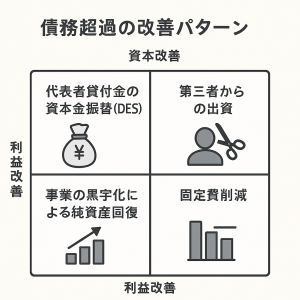 債務超過の解消パターン